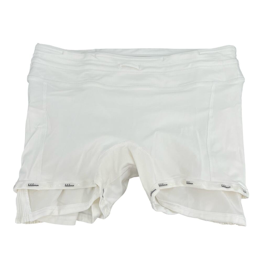 Lululemon Play Off The Pleats White Skirt Athletic Tennis Golf Skort Size 8 - Picture 6 of 15